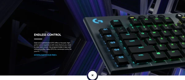 Logitech G913 Lightspeed Ultrathin Wireless RGB Mechanical Gaming Keyboard