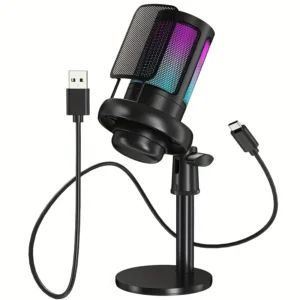 USB Condenser Microphone with Quick Mute