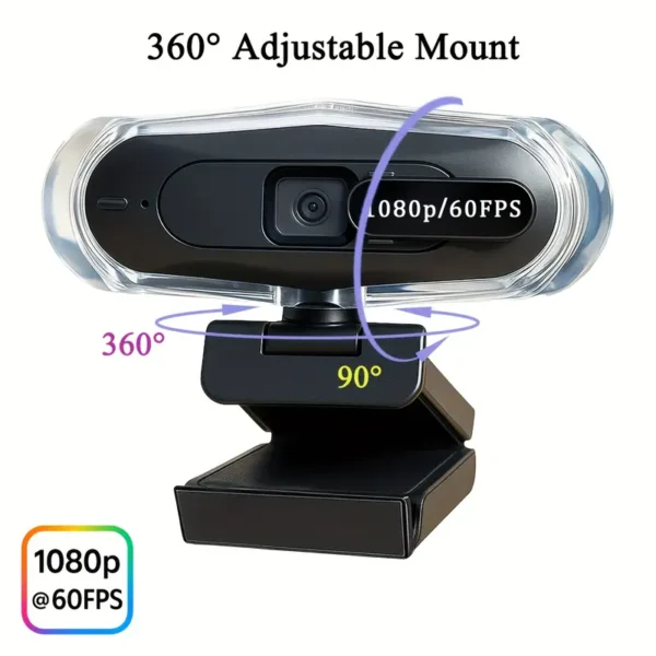 EXHQDR 1080P 60FPS Webcam