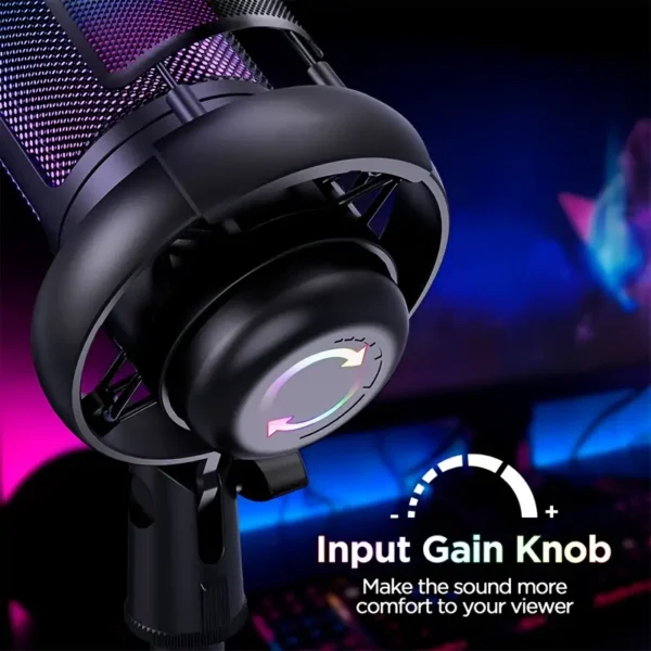 USB Condenser Microphone with Quick Mute