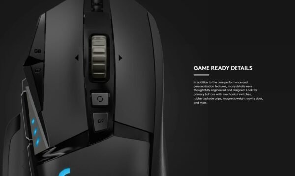 Logitech G502 HERO High Performance Wired Gaming Mouse | HERO 25K Sensor | 25,600 DPI | LightSync RGB
