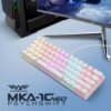 Armaggeddon MKA 1C Neo LED Backlight Mechanical Gaming Keyboard 61 Key Hot Swapable  Black / White